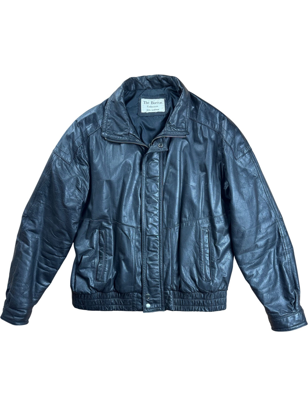 Burton Real Leather Jacket - L - Think Vintage ltd