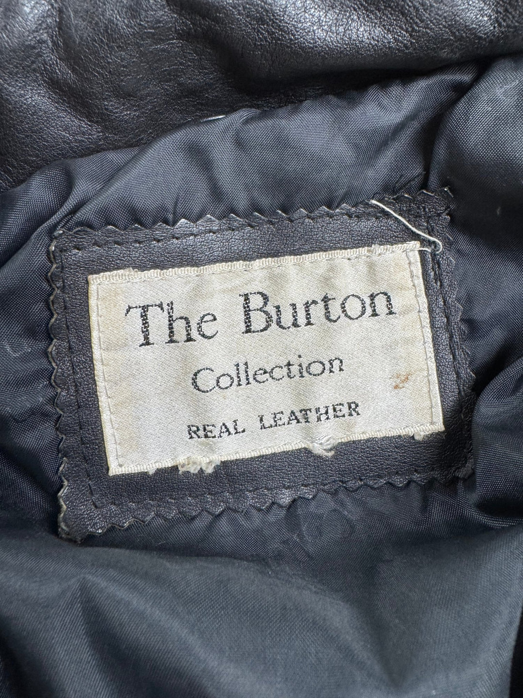 Burton Real Leather Jacket - L - Think Vintage ltd