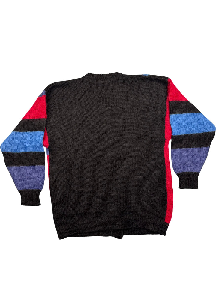 C&A Geometric Pattern Knit Cardigan - M - Think Vintage Online Ltd