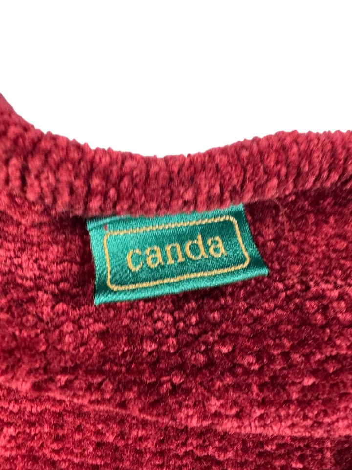 C&A Red Acrylic V-Neck Sweater - XXL