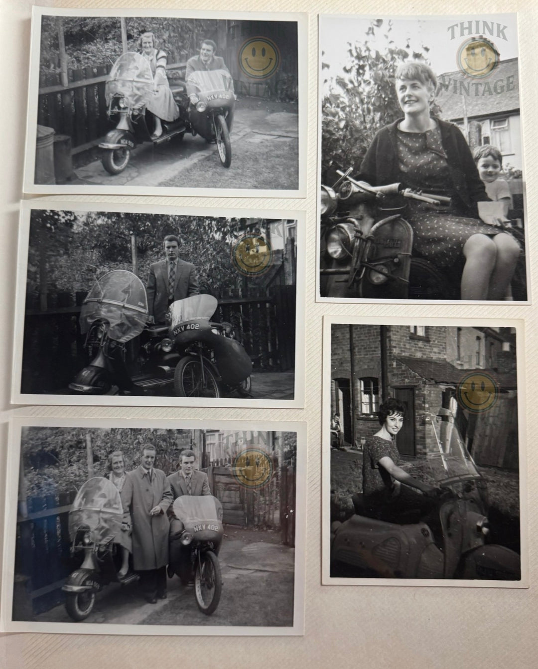 Collection of Vintage Scootering Photos & Cards