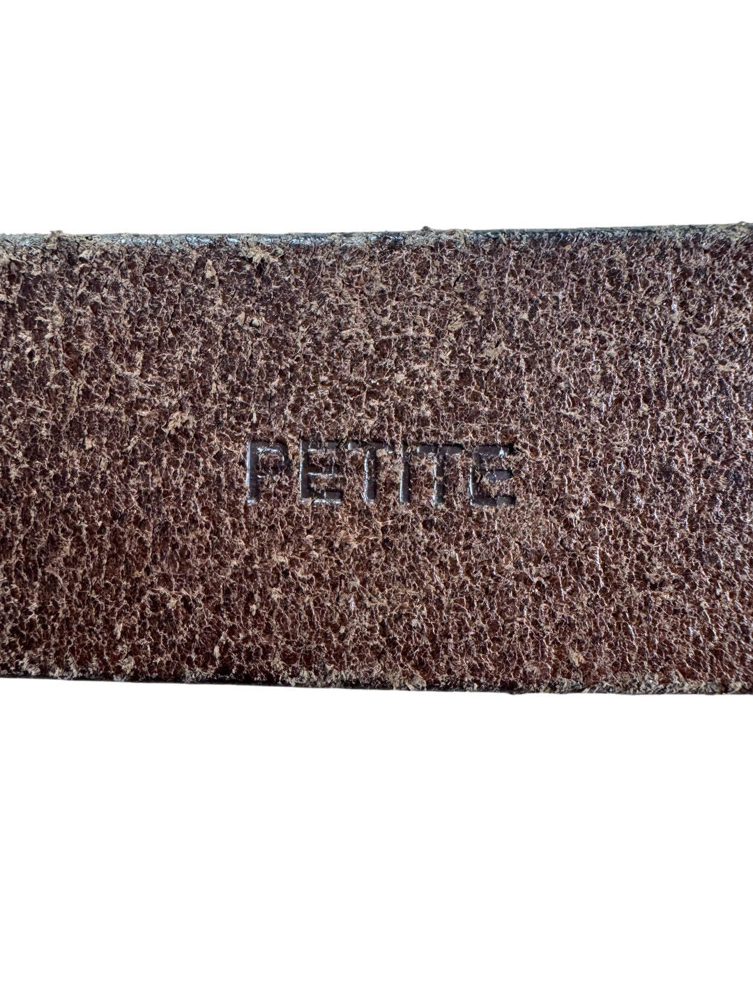 Calvin Klein Brown Leather Belt with Metal Logo Buckle - W24-29 - Think Vintage ltd