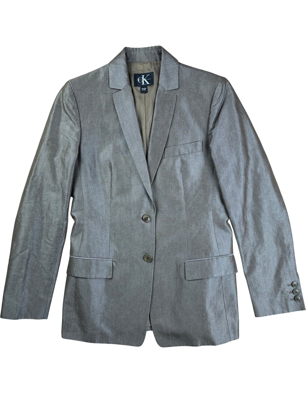 Calvin Klein Brown Suit Jacket - S - Think Vintage ltd
