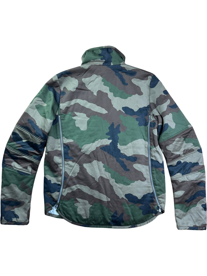 Camouflage Full-Zip Fleece Lined Jacket - M - Think Vintage ltd