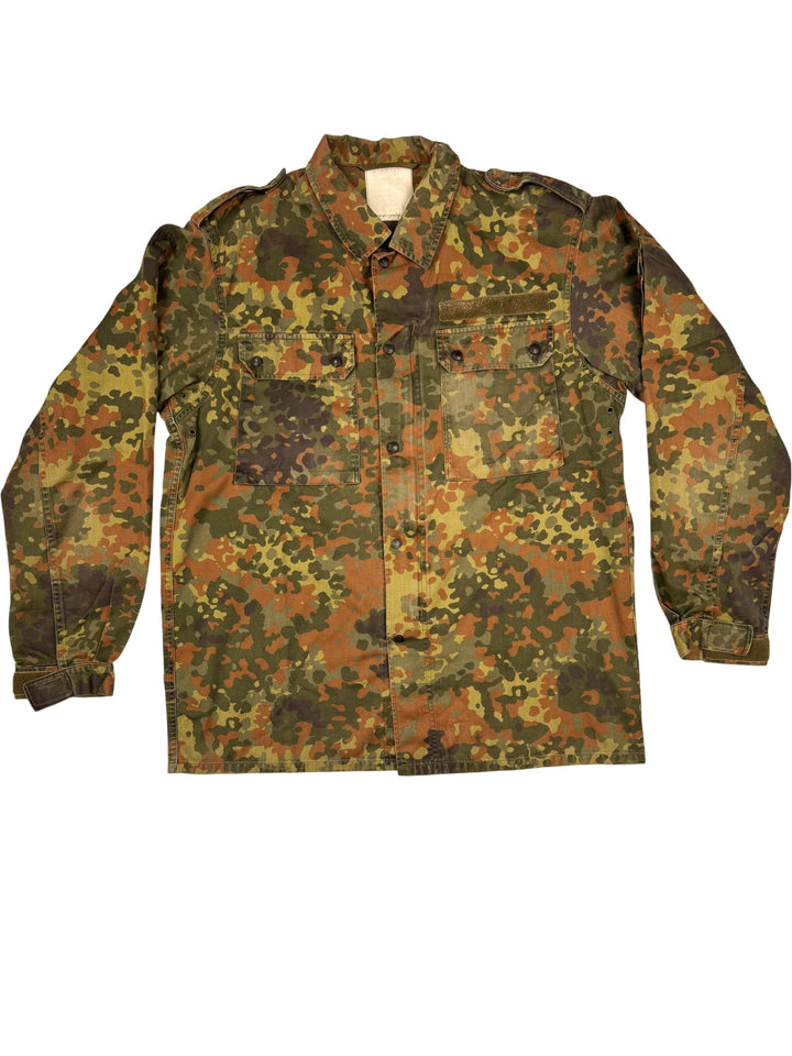 Camouflage Military Jacket - S - Think Vintage