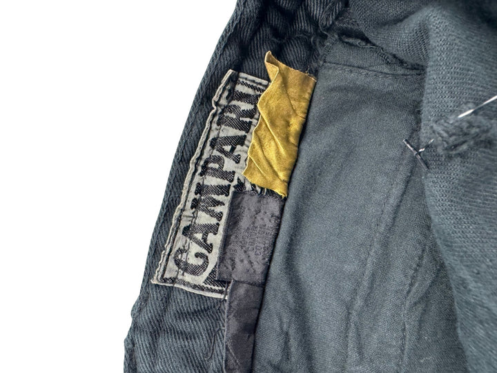 Campan Black Braided Waist Trousers - W31 - Think Vintage ltd