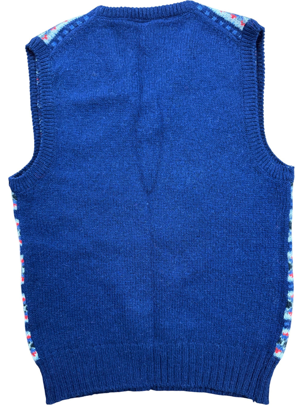 Canda Shetland Wool Fair Isle Vest - S - Think Vintage ltd