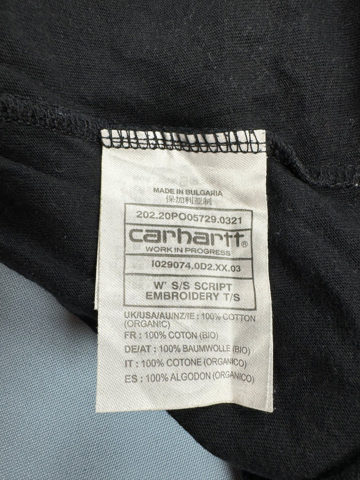 Carhartt Black Cotton T-Shirt - M - Think Vintage Online Ltd