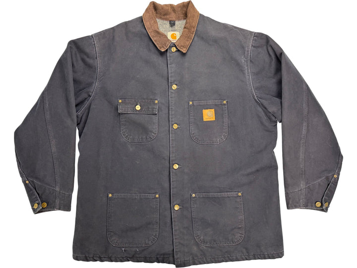 Carhartt Brown Collar Jacket - XL - Think Vintage