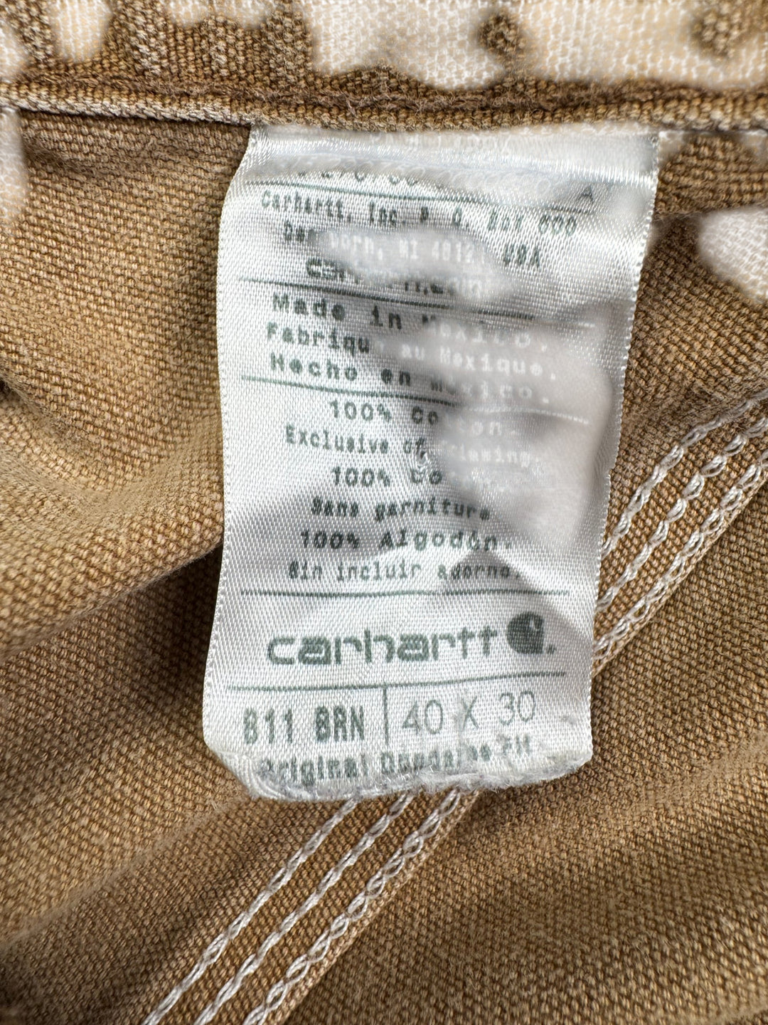 Carhartt Brown Workwear Chinos - L - Think Vintage