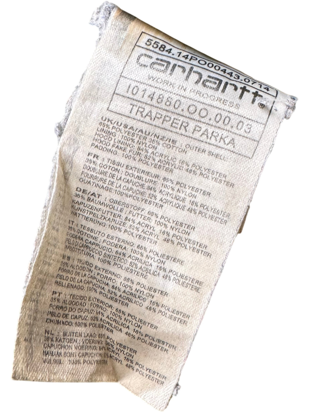 Carhartt Green Trapper Parka - L - Think Vintage Online Ltd