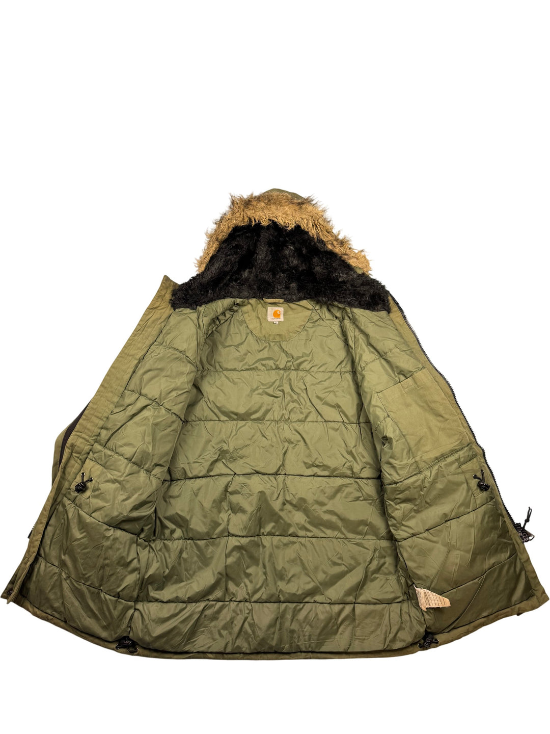 Carhartt Green Trapper Parka - L - Think Vintage Online Ltd