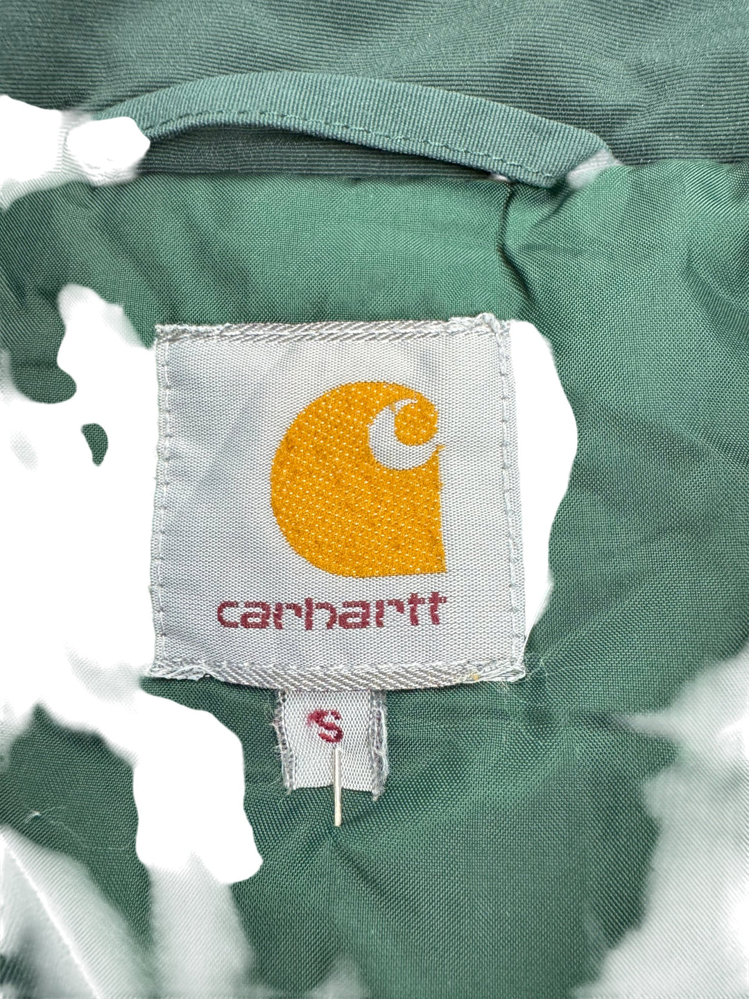 Carhartt Hooded Green Blouson Jacket - S - Think Vintage