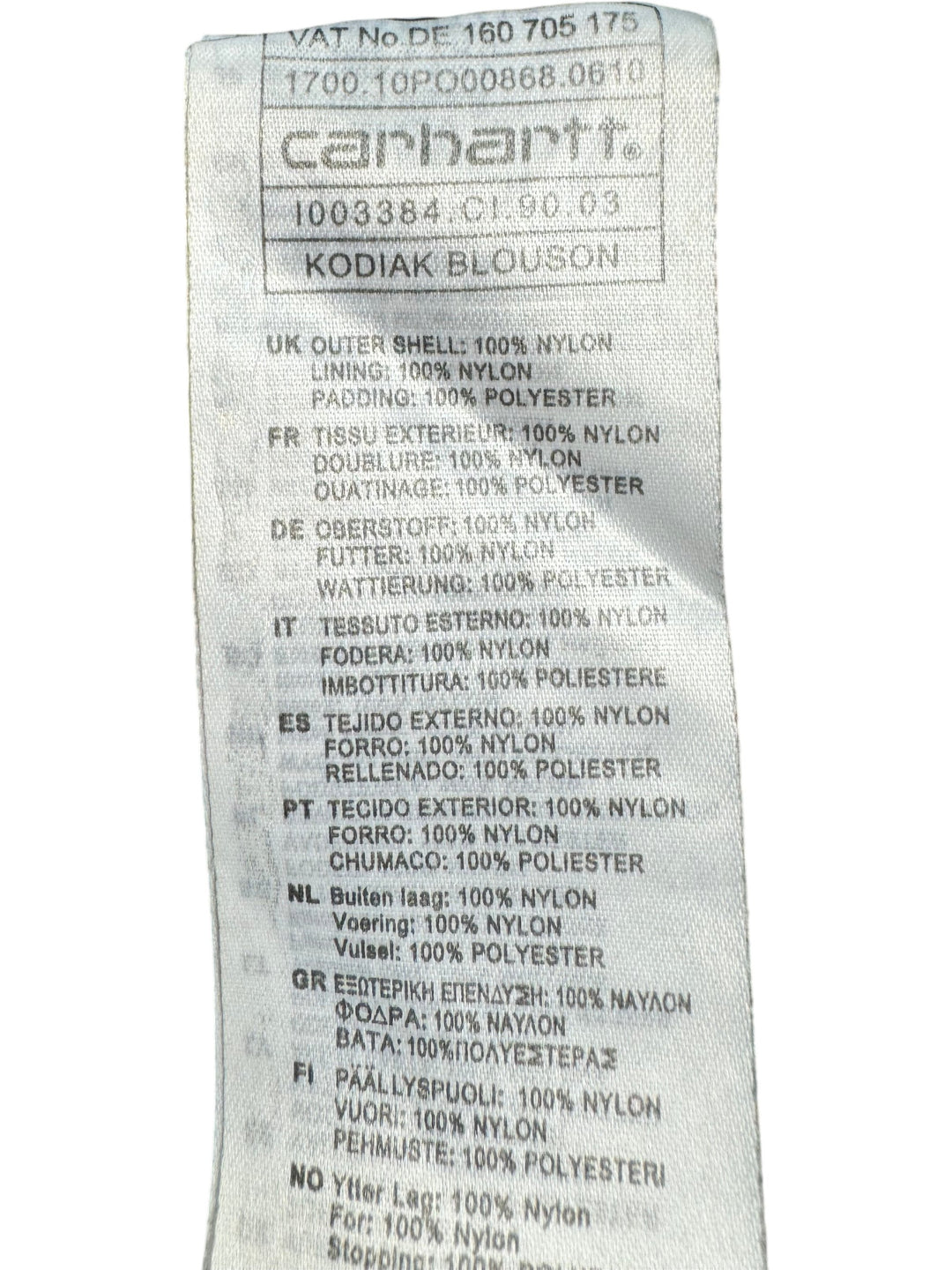 Carhartt Hooded Green Blouson Jacket - S - Think Vintage Online Ltd