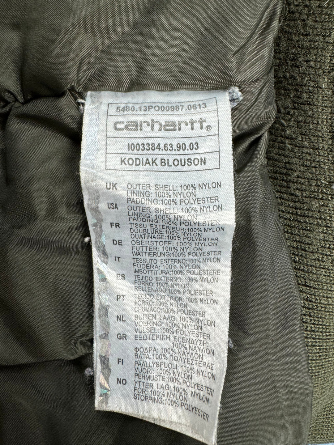 Carhartt Kodiak Blouson Hooded Jacket - M - Think Vintage