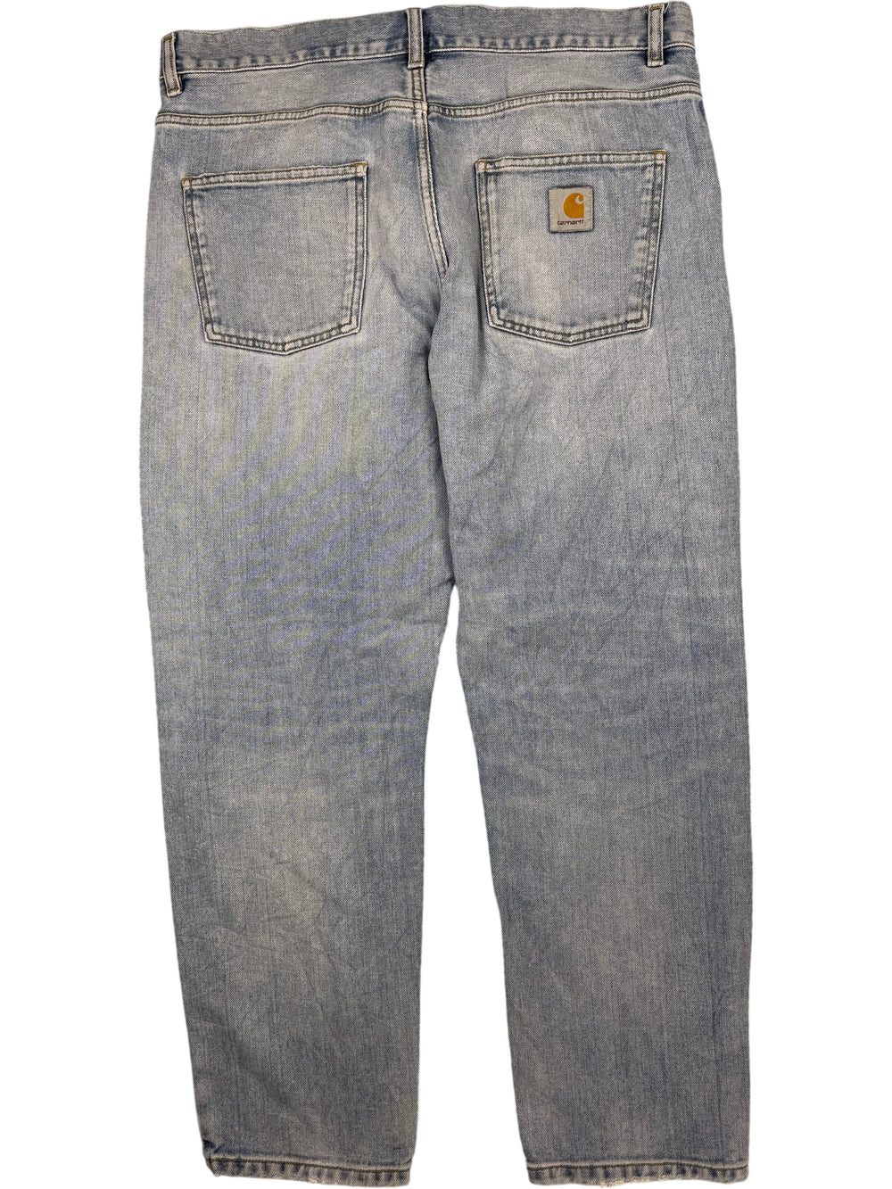 Carhartt Light Wash Denim Jeans - W38 L30 - Think Vintage