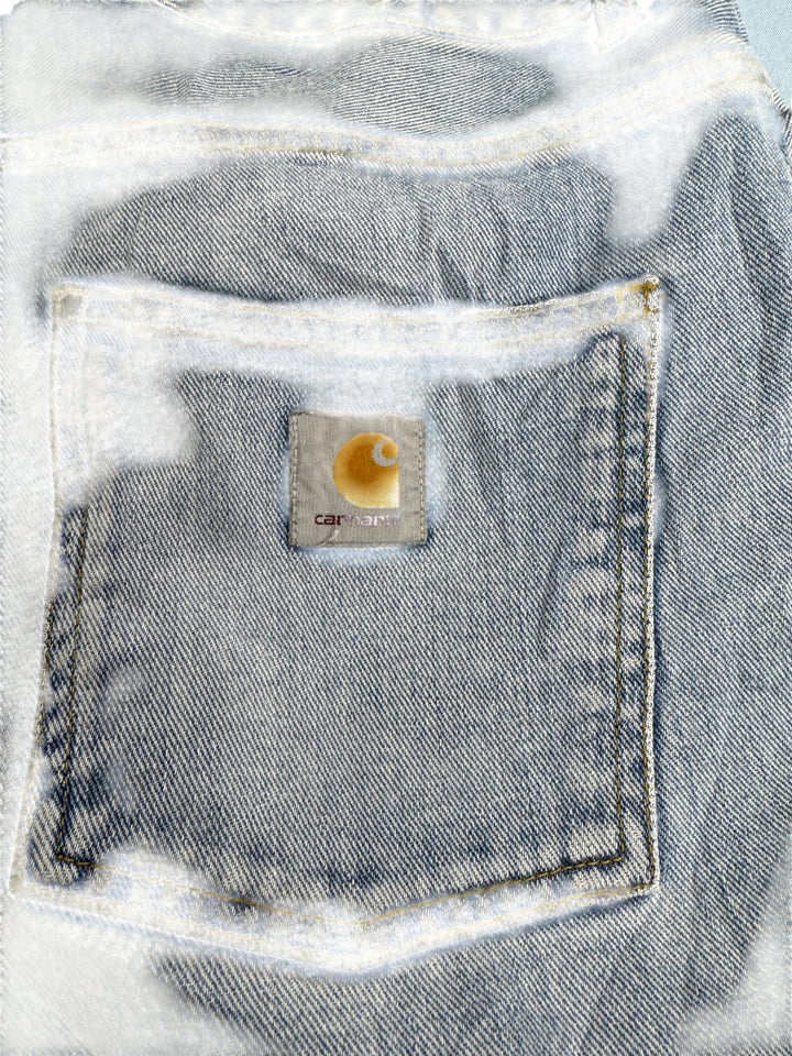 Carhartt Light Wash Denim Jeans - W38 L30 - Think Vintage