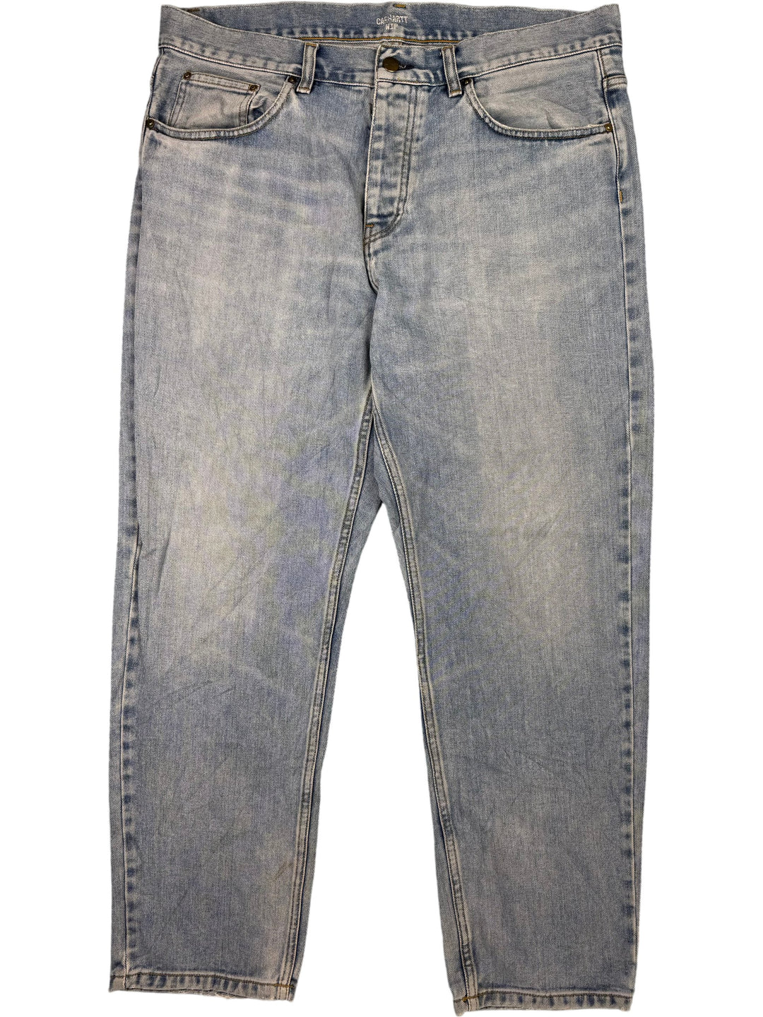 Carhartt Light Wash Denim Jeans - W38 L30 - Think Vintage Online Ltd