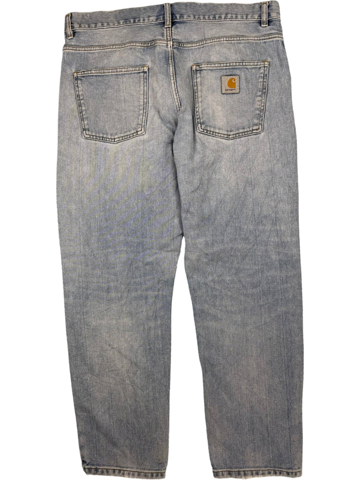 Carhartt Light Wash Denim Jeans - W38 L30 - Think Vintage ltd