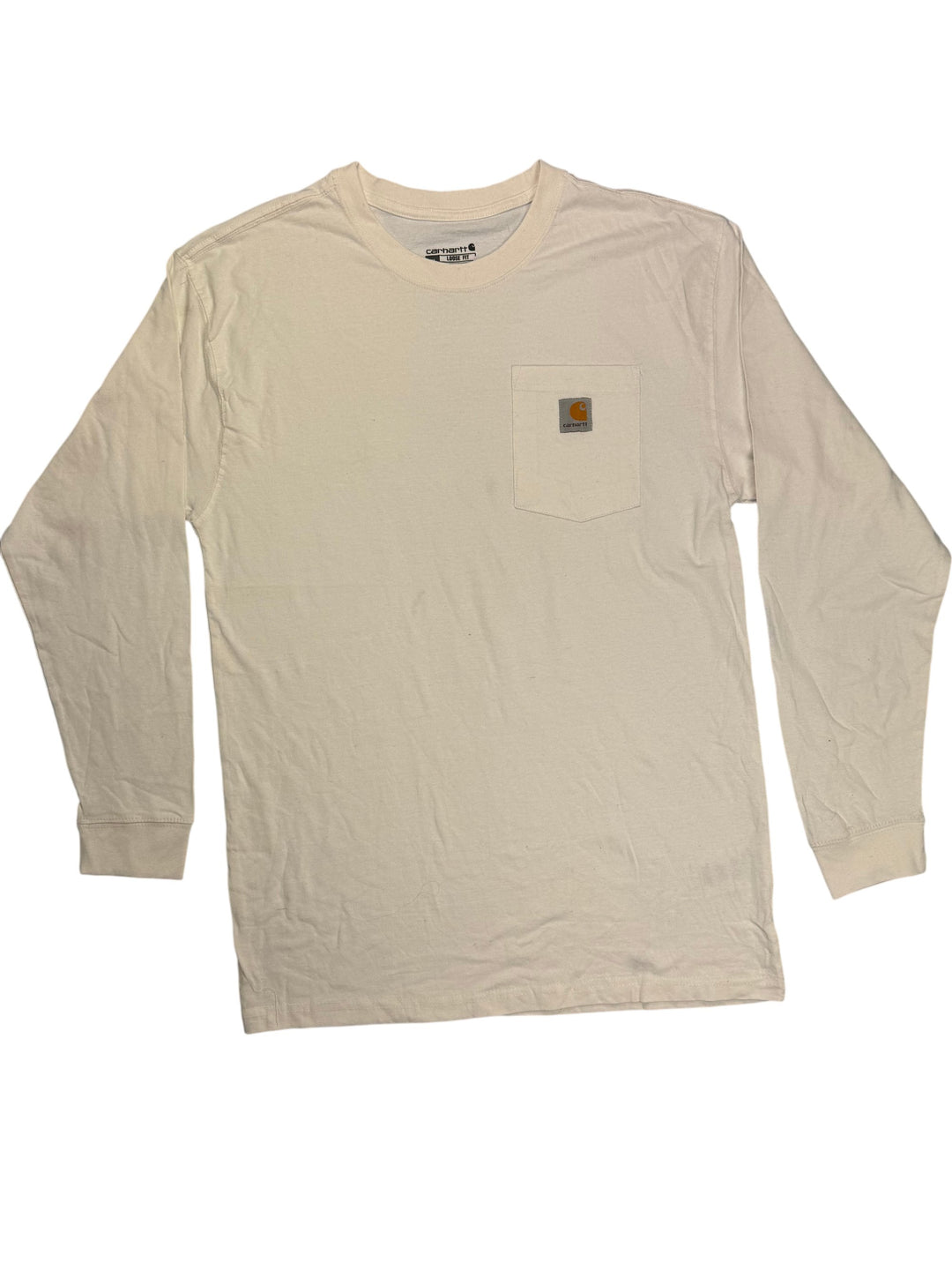 Carhartt Long Sleeve White Shirt - XL - Think Vintage