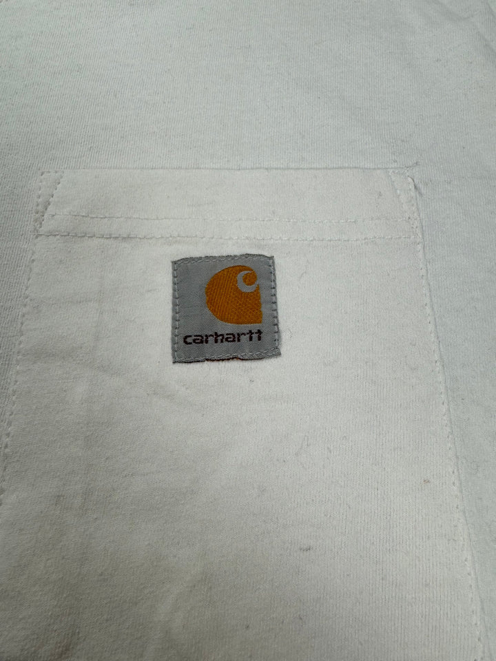 Carhartt Long Sleeve White Shirt - XL - Think Vintage Online Ltd