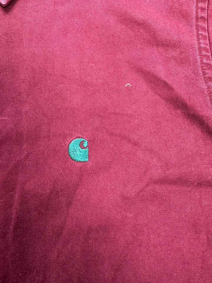 Carhartt Long Sleeved Maroon Shirt - XS - Think Vintage ltd