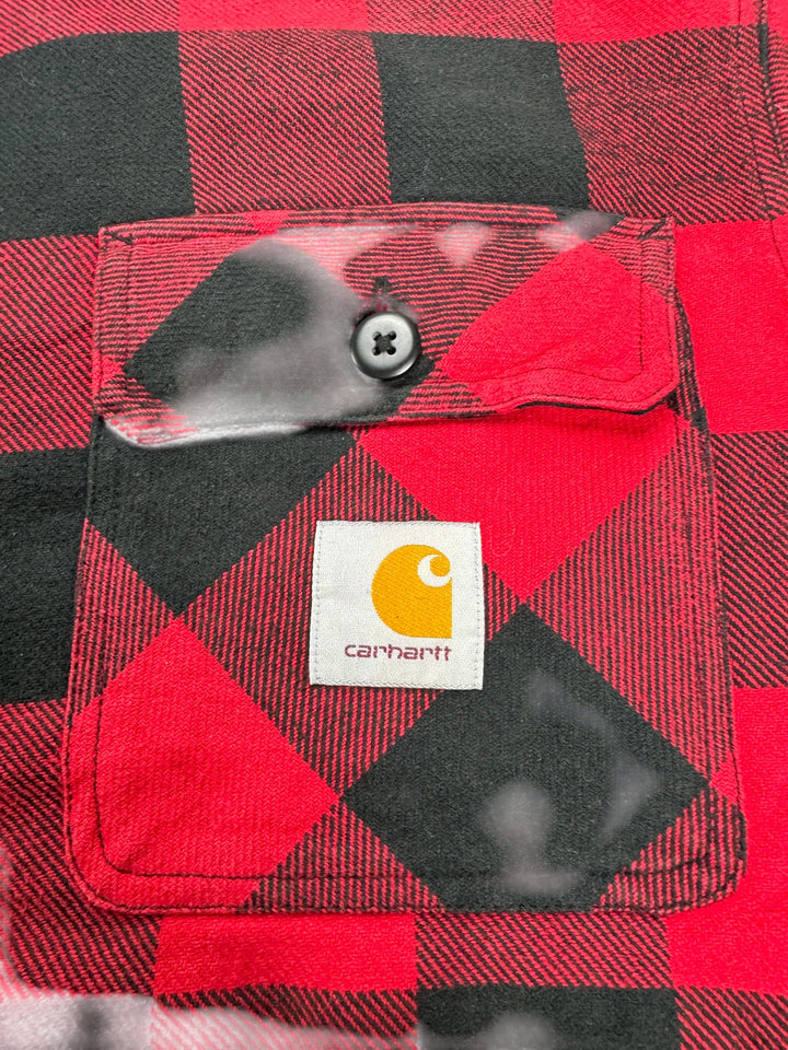 Carhartt Merton Red Plaid Trucker Jacket - XL - Think Vintage