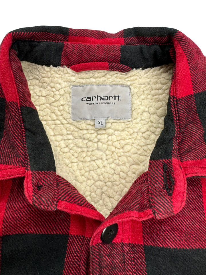 Carhartt Merton Red Plaid Trucker Jacket - XL - Think Vintage