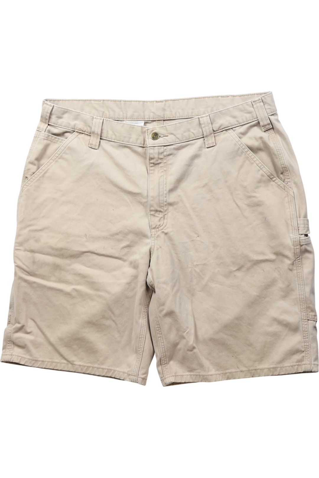 Carhartt Work Shorts Beige - S - Think Vintage ltd