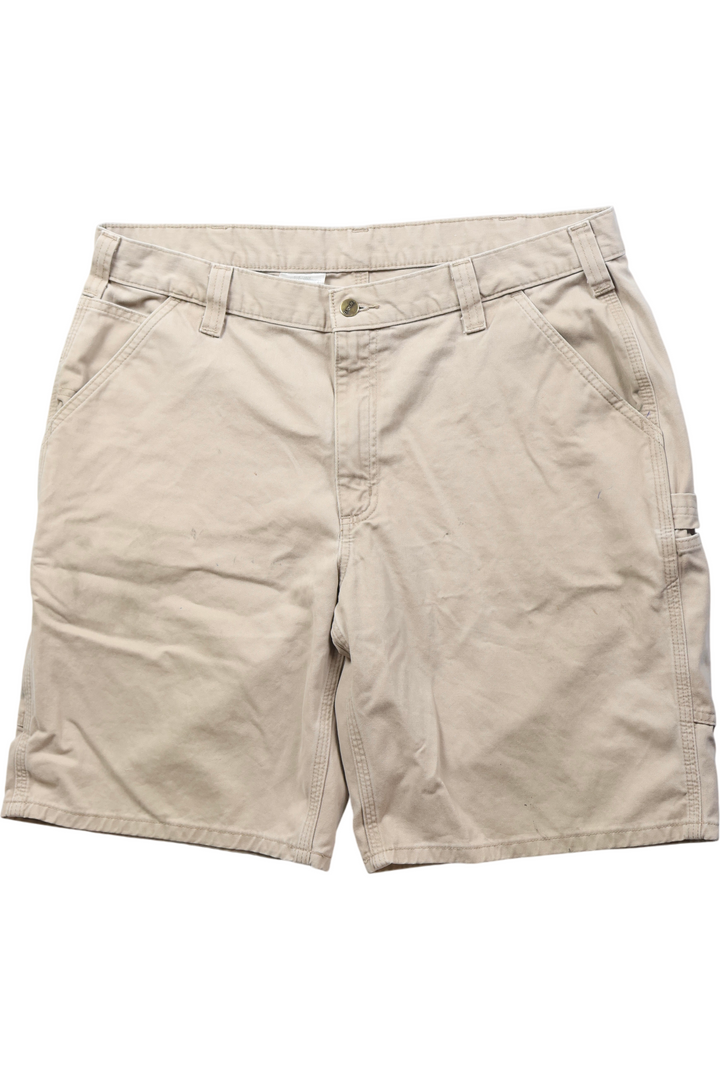 Carhartt Work Shorts Beige - S - Think Vintage ltd