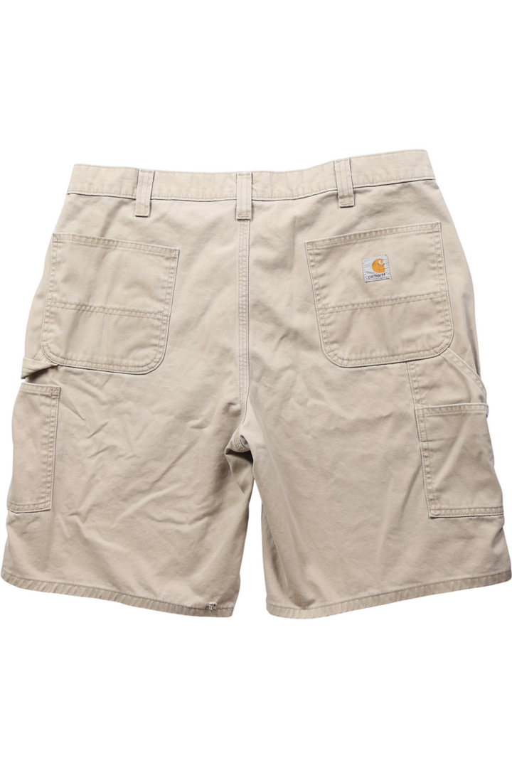 Carhartt Work Shorts Beige - S - Think Vintage ltd