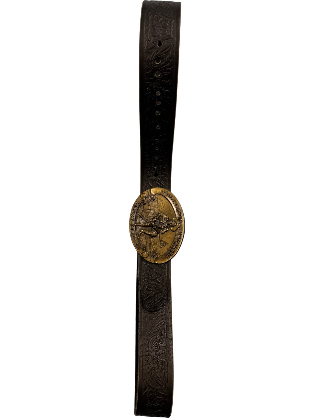 Carlos Pirez Inc Gold & Silver Shipments Belt Buckle - Think Vintage