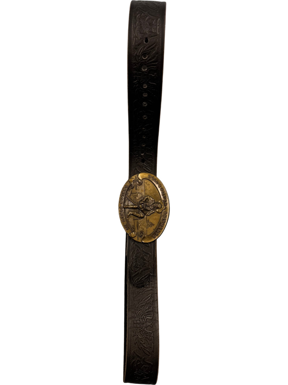 Carlos Pirez Inc Gold & Silver Shipments Belt Buckle - Think Vintage Online Ltd