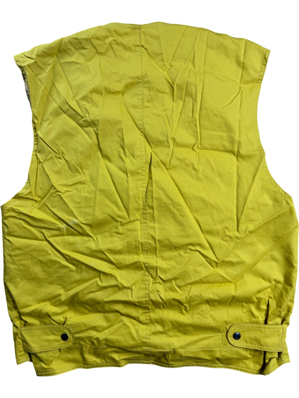 Carniolus Yellow Utility Vest - M - Think Vintage ltd