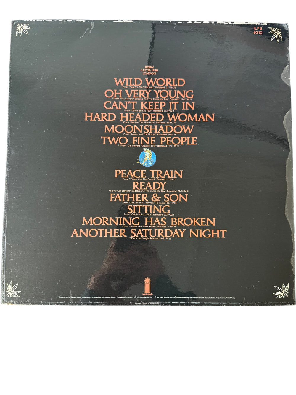 Cat Stevens Greatest Hits Vinyl Record - Think Vintage