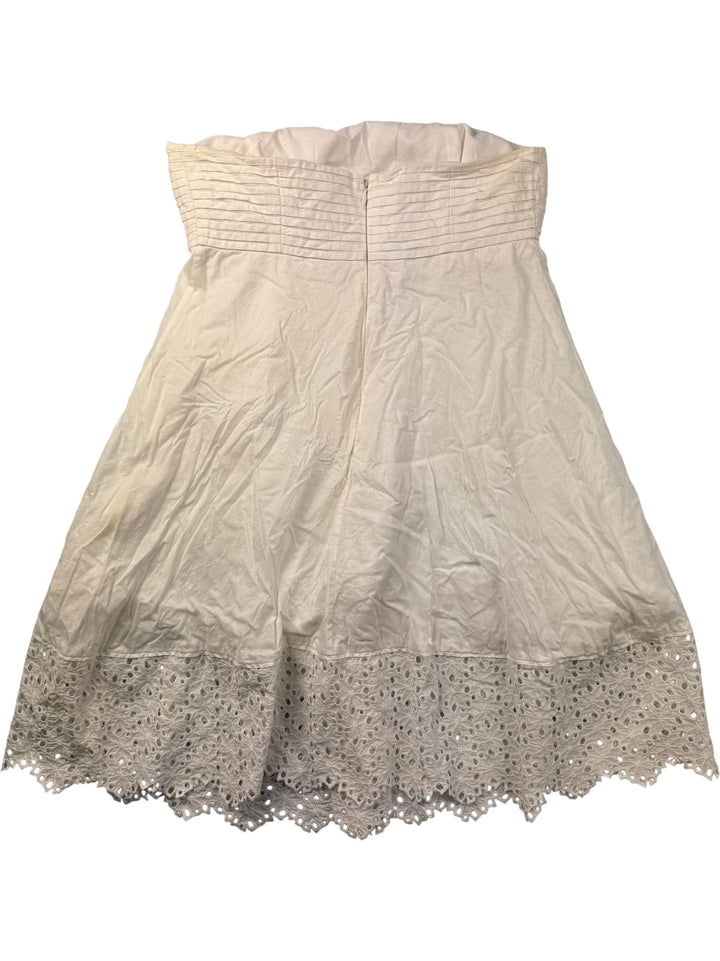 Catherine Malandrino White Strapless Dress - XS/S - Think Vintage ltd
