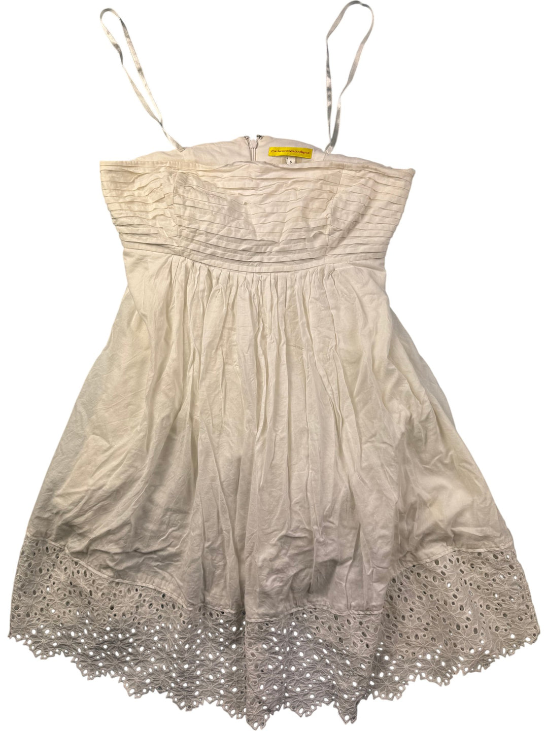 Catherine Malandrino White Strapless Dress - XS/S - Think Vintage ltd