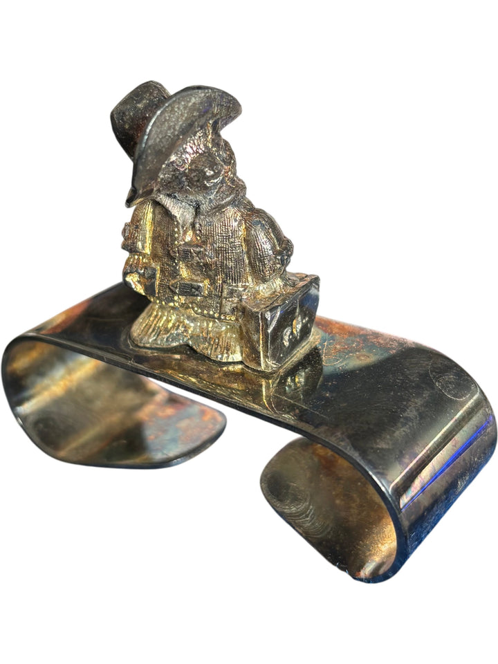 Cavalier Silverplated Paddington Bear Bell Set Figurine Boxed - Think Vintage ltd