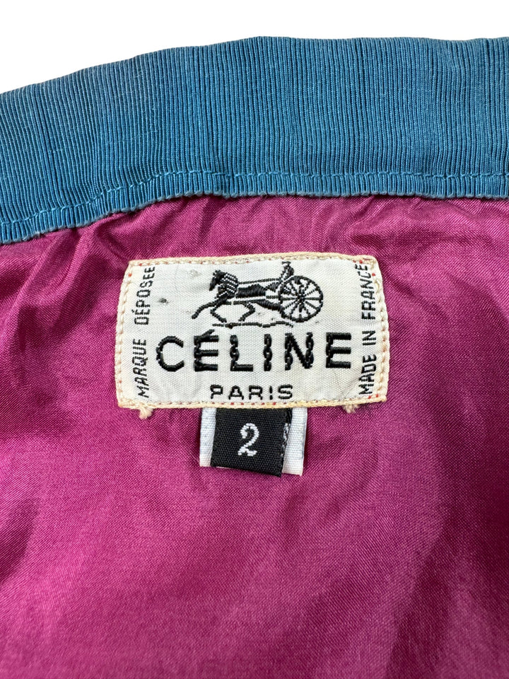 Celine Floral Patterned Midi Skirt - M - Think Vintage