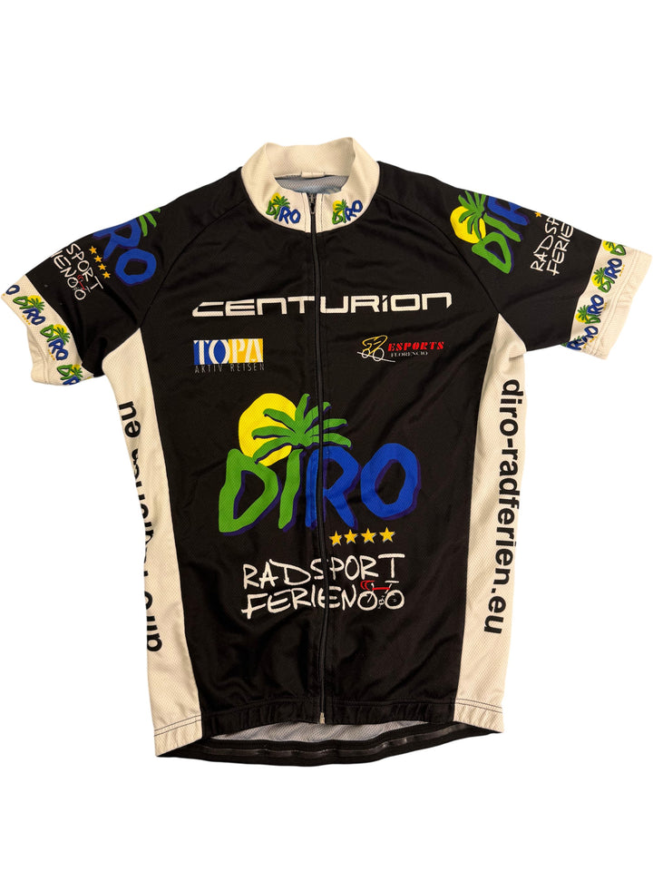 Centurion Cycling Jersey Black Graphic - Think Vintage Online Ltd
