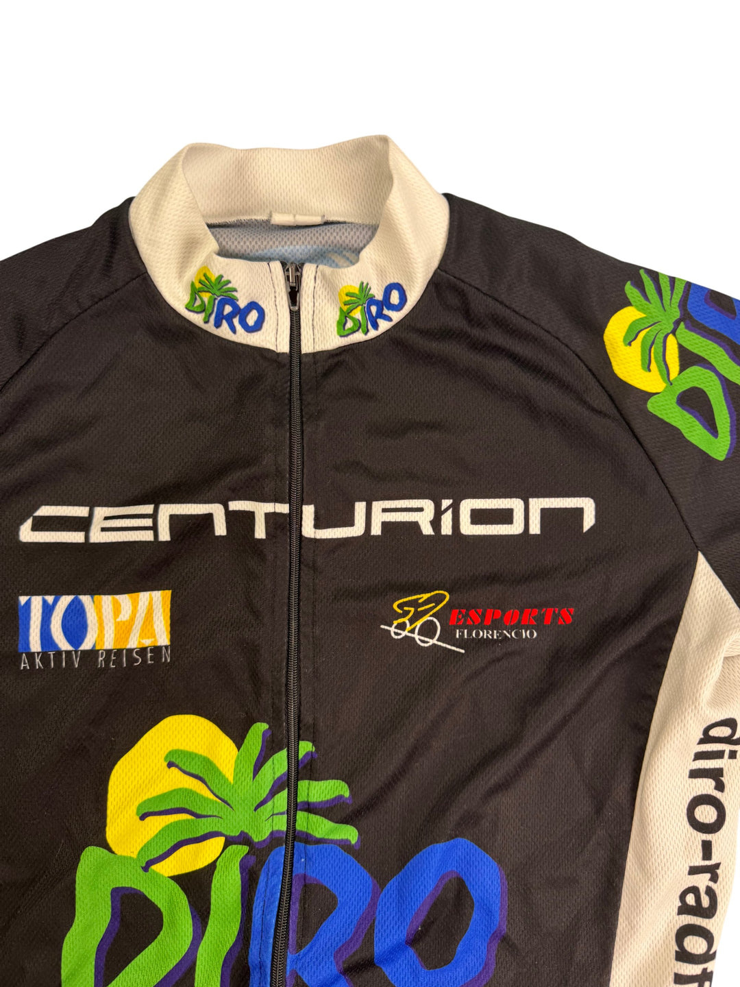 Centurion Cycling Jersey Black Graphic - Think Vintage ltd