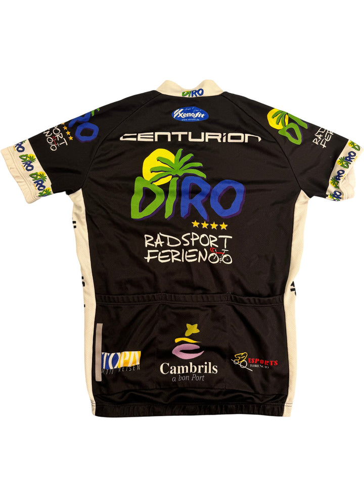 Centurion Cycling Jersey Black Graphic - Think Vintage ltd
