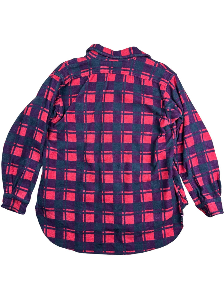 Champion Red Plaid Long Sleeve Shirt - L