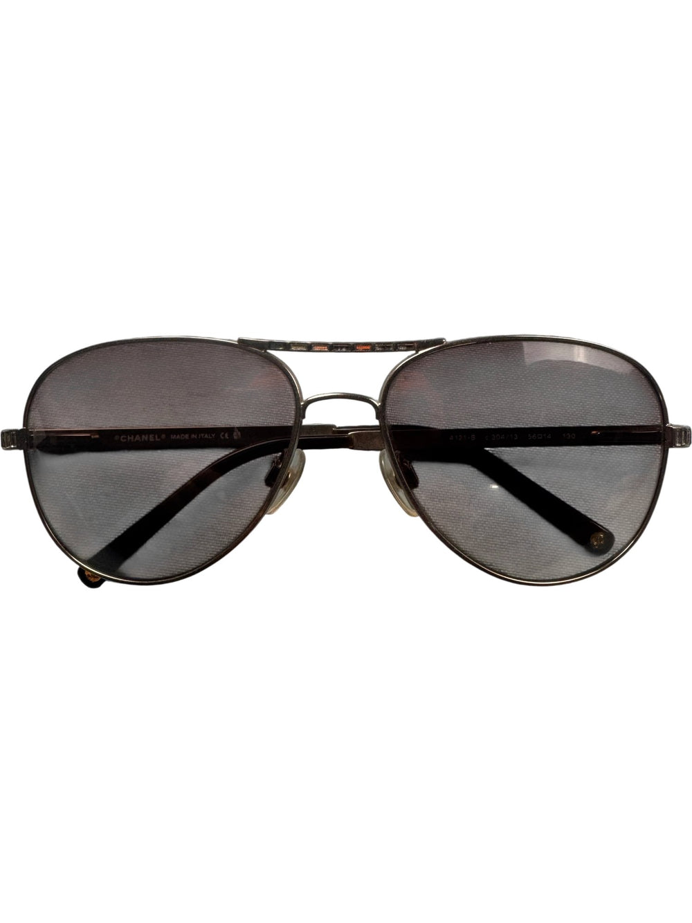 Chanel Aviator Sunglasses Gold Frame - Think Vintage ltd