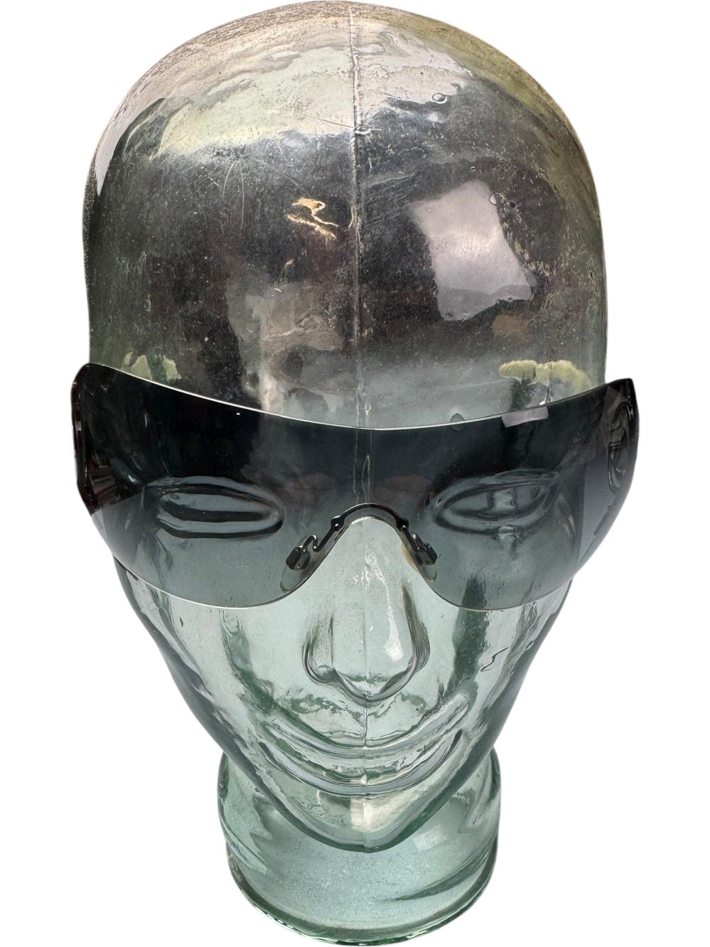 Chanel Black Wraparound Sunglasses - Think Vintage ltd