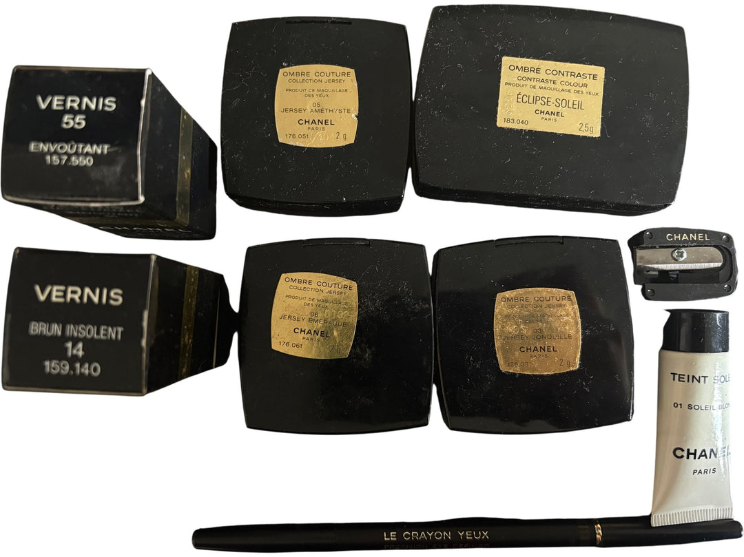 Chanel Cosmetics Set with Nail Varnish and Eyeshadows - Think Vintage ltd