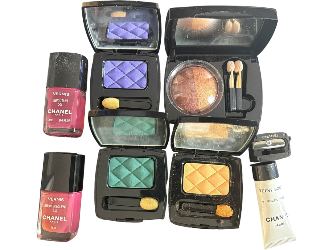 Chanel Cosmetics Set with Nail Varnish and Eyeshadows - Think Vintage ltd