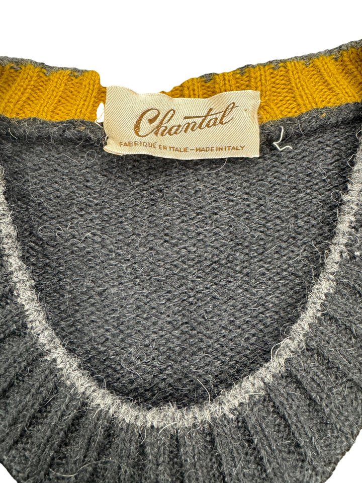 Chantal Italian Ovine Suede Sweater - L - Think Vintage ltd