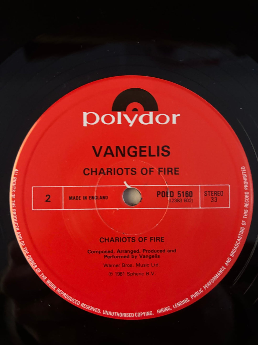 Chariots Of Fire Soundtrack Vinyl - NM/Mint - Think Vintage ltd