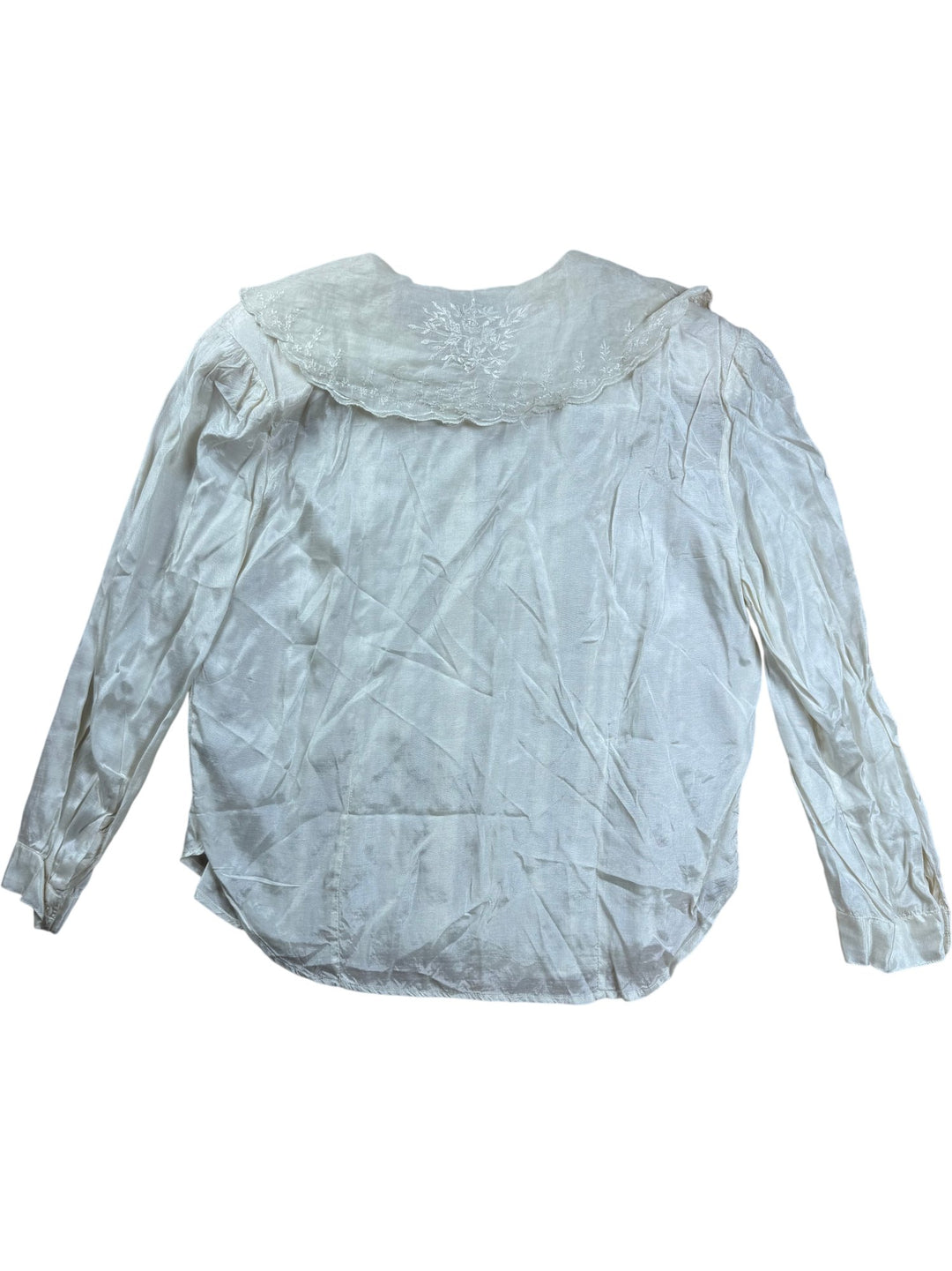 Charlotte Halton Embroidered Blouse - M - Think Vintage ltd